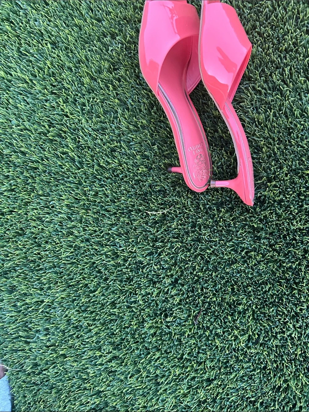 Vince Camuto Coral Pink Slide Sandals